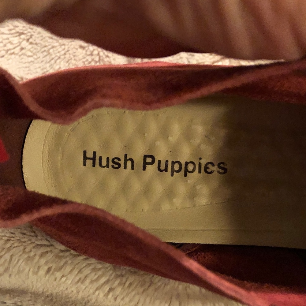 Rust Suede Ankle Boots Hush puppies never worn size 7 - Picture 8 of 9